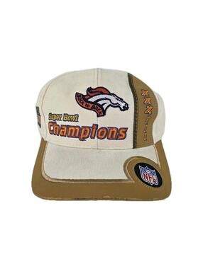 VTG Denver Broncos NFL Football Hat Super Bowl 1999 XXXIII champs Logo 7 Cap Hat